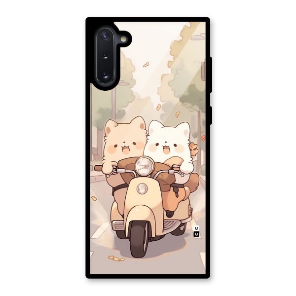 Cute Riders Glass Back Case for Galaxy Note 10