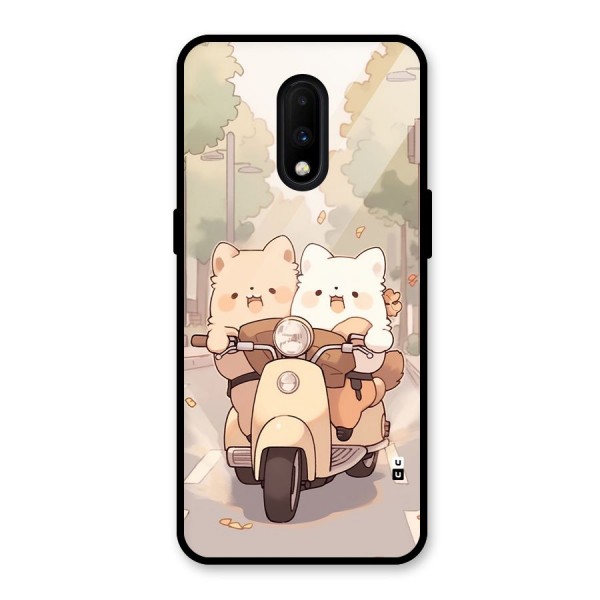 Cute Riders Glass Back Case for OnePlus 7