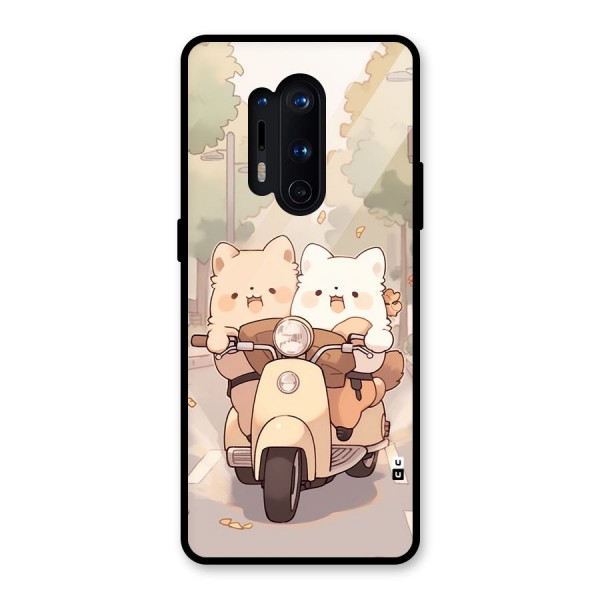 Cute Riders Glass Back Case for OnePlus 8 Pro