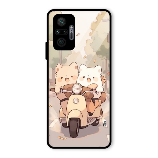 Cute Riders Glass Back Case for Redmi Note 10 Pro Max