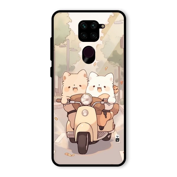 Cute Riders Glass Back Case for Redmi Note 9