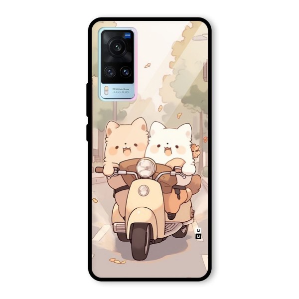 Cute Riders Glass Back Case for Vivo X60