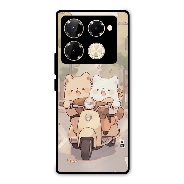 Cute Riders Metal Back Case for Infinix Note 40 Pro