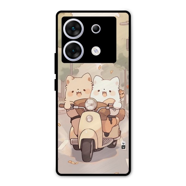 Cute Riders Metal Back Case for Infinix Zero 30 5G