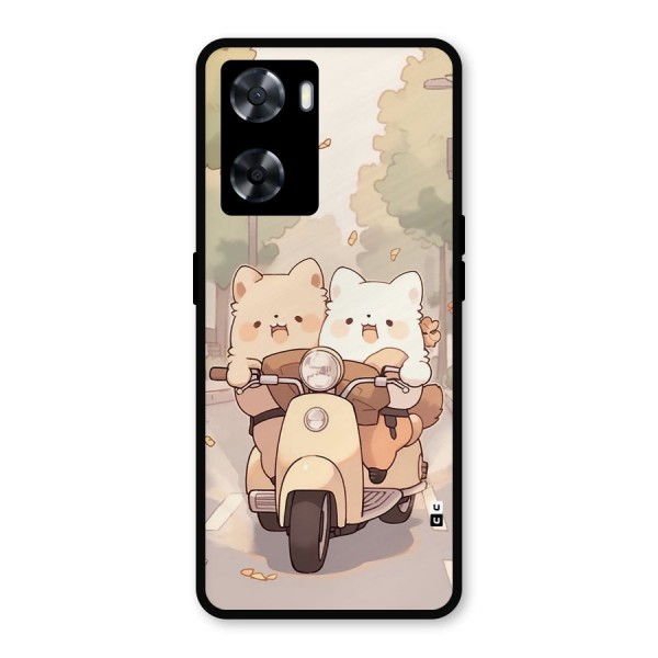 Cute Riders Metal Back Case for Oppo A57 2022