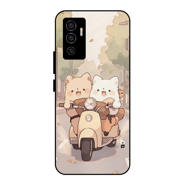 Cute Riders Metal Back Case for Vivo V23e