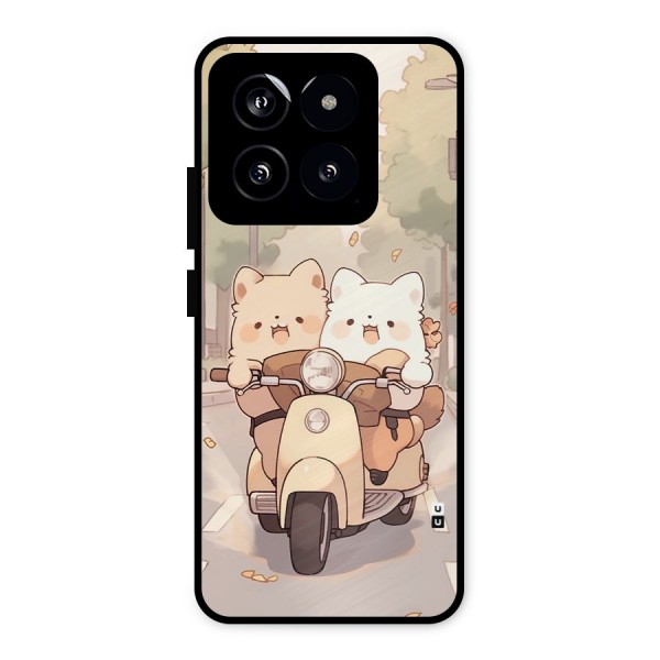 Cute Riders Metal Back Case for Xiaomi 14