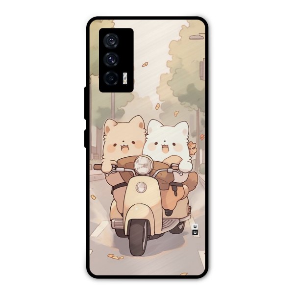 Cute Riders Metal Back Case for iQOO 7 5G