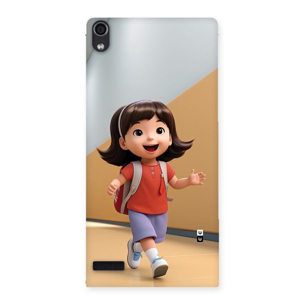 Cute School Girl Back Case for Ascend P6