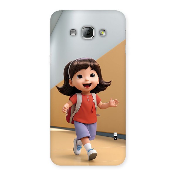 Cute School Girl Back Case for Galaxy A8