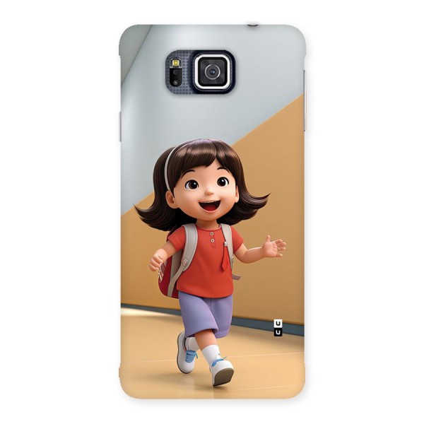 Cute School Girl Back Case for Galaxy Alpha