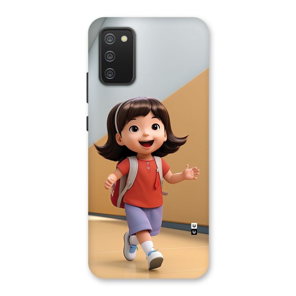 Cute School Girl Back Case for Galaxy M02s