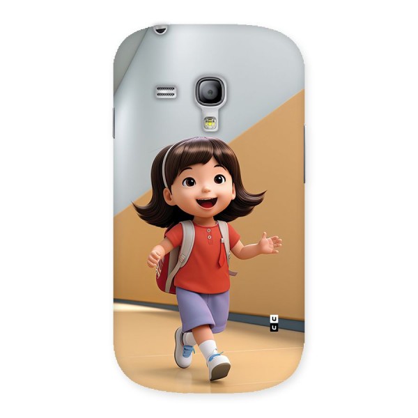 Cute School Girl Back Case for Galaxy S3 Mini