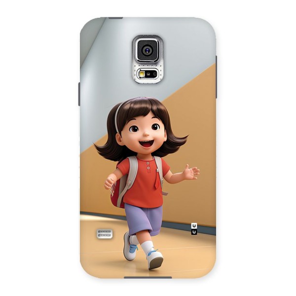 Cute School Girl Back Case for Galaxy S5