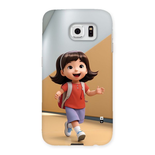 Cute School Girl Back Case for Galaxy S6