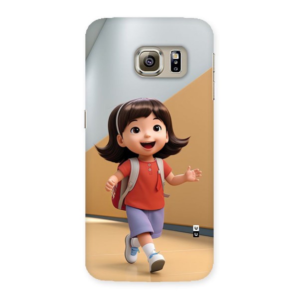 Cute School Girl Back Case for Galaxy S6 edge
