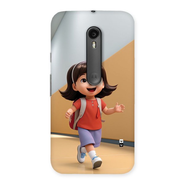 Cute School Girl Back Case for Moto G3