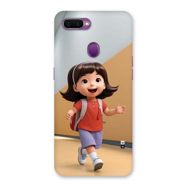 Cute School Girl Back Case for Oppo F9
