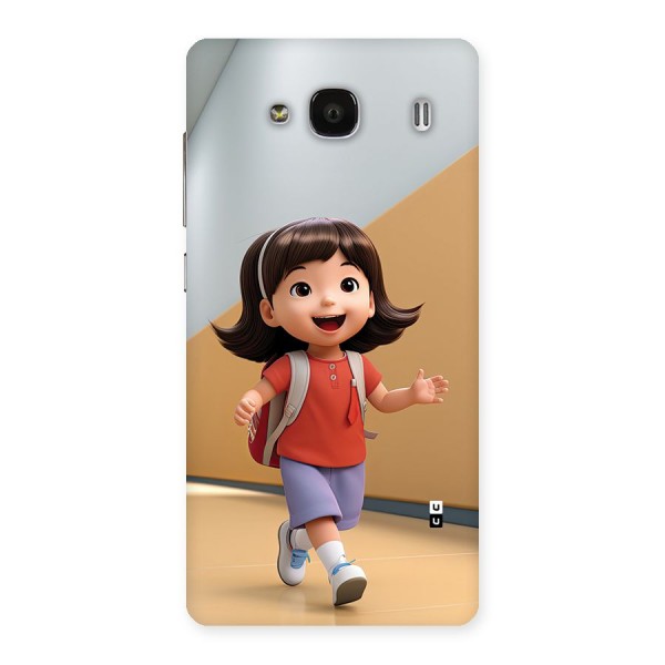 Cute School Girl Back Case for Redmi 2s