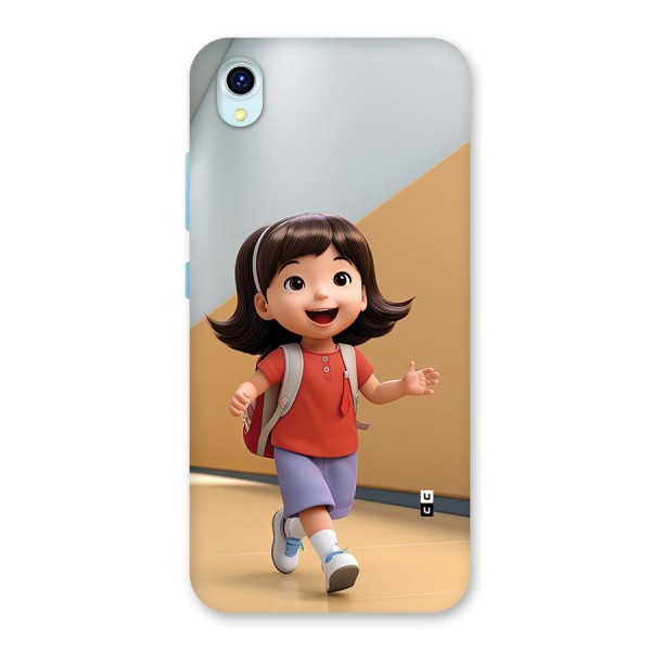 Cute School Girl Back Case for Vivo Y1s