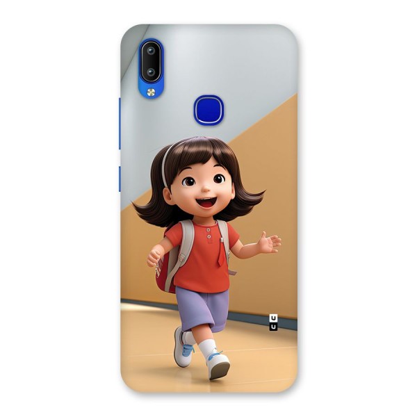 Cute School Girl Back Case for Vivo Y91