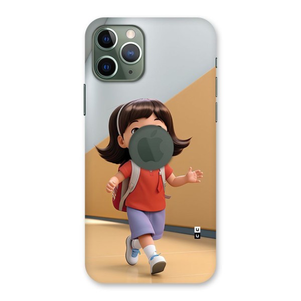 Cute School Girl Back Case for iPhone 11 Pro Logo Cut