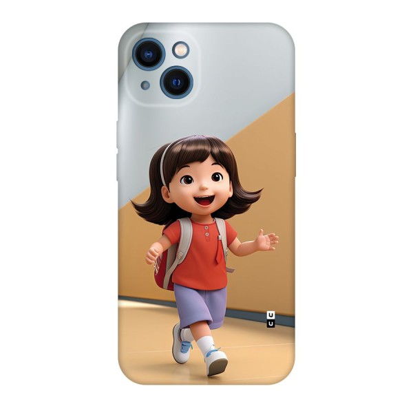 Cute School Girl Back Case for iPhone 13