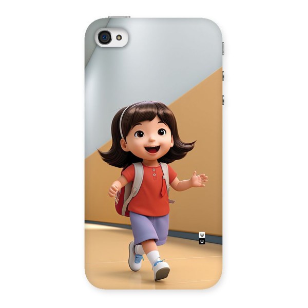 Cute School Girl Back Case for iPhone 4 4s