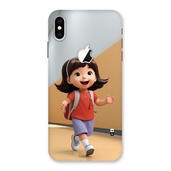 Cute School Girl Back Case for iPhone XS Max Apple Cut