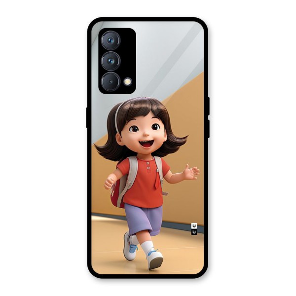 Cute School Girl Glass Back Case for Realme GT Master Edition