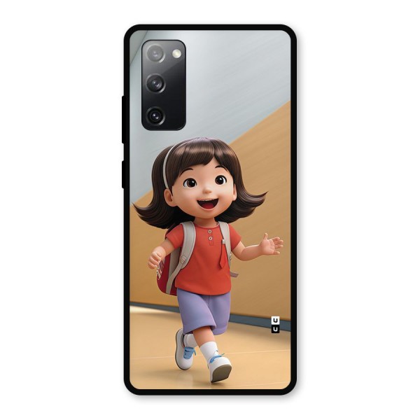 Cute School Girl Metal Back Case for Galaxy S20 FE 5G