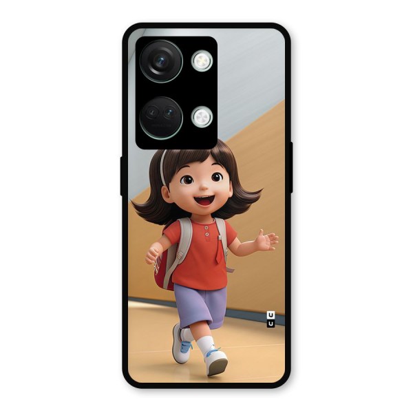 Cute School Girl Metal Back Case for OnePlus Nord 3