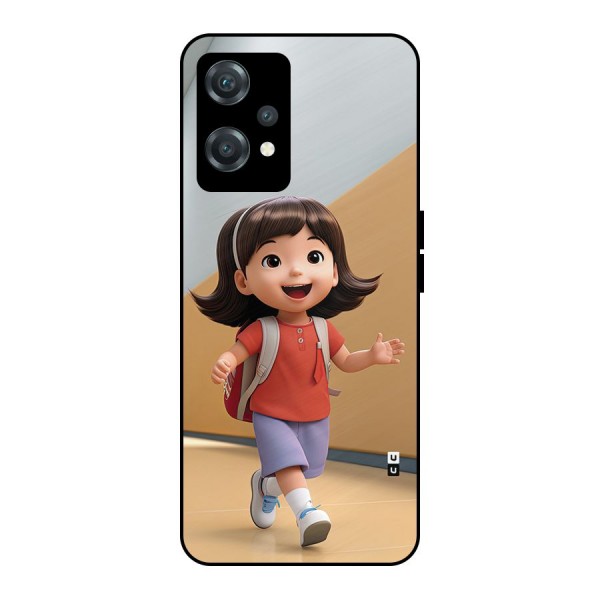 Cute School Girl Metal Back Case for OnePlus Nord CE 2 Lite 5G