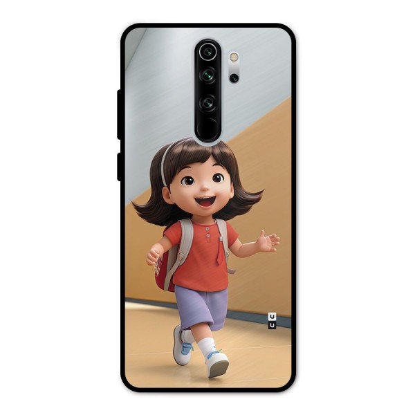 Cute School Girl Metal Back Case for Redmi Note 8 Pro