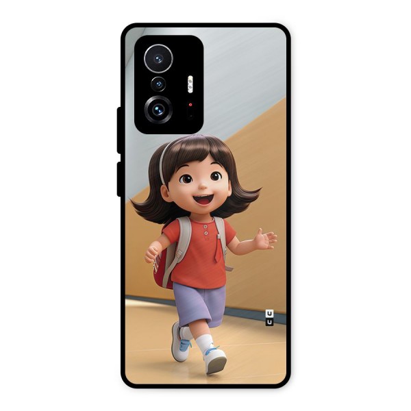 Cute School Girl Metal Back Case for Xiaomi 11T Pro