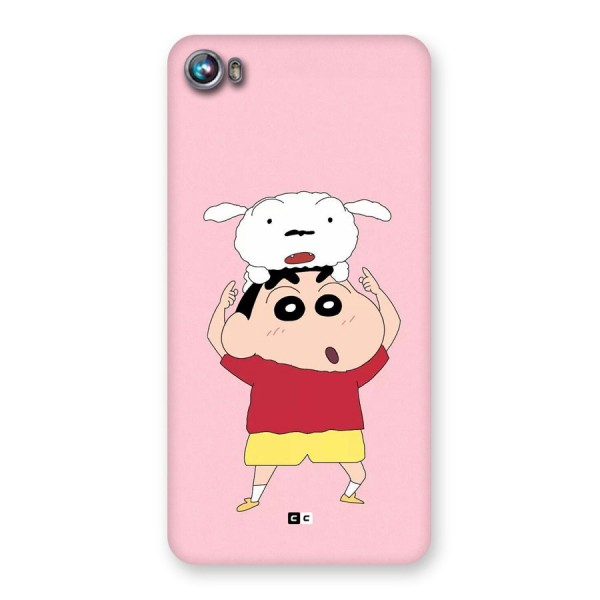Cute Sheero Back Case for Canvas Fire 4 (A107)