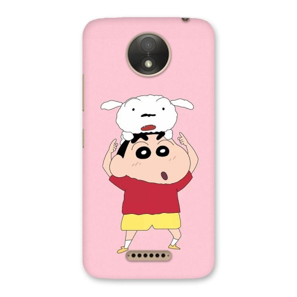 Cute Sheero Back Case for Moto C Plus