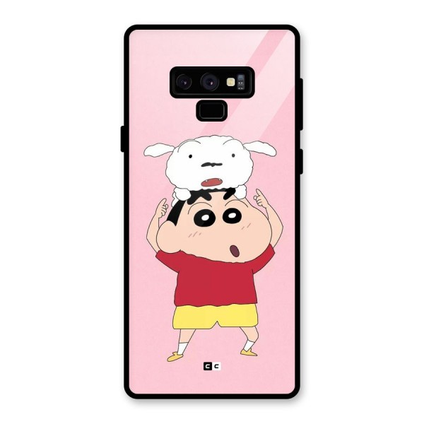 Cute Sheero Glass Back Case for Galaxy Note 9