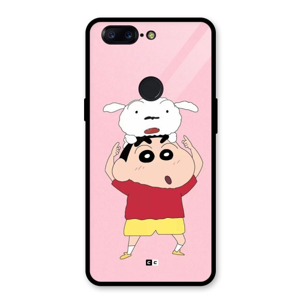 Cute Sheero Glass Back Case for OnePlus 5T