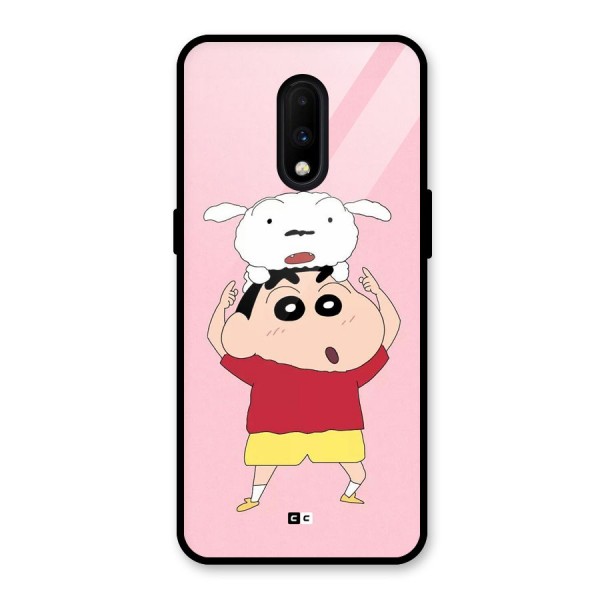 Cute Sheero Glass Back Case for OnePlus 7