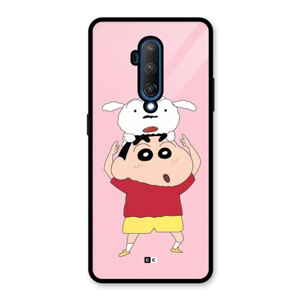 Cute Sheero Glass Back Case for OnePlus 7T Pro