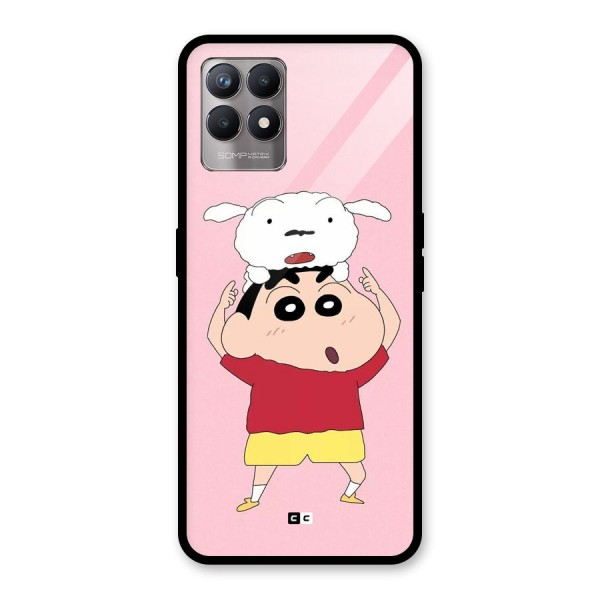 Cute Sheero Glass Back Case for Realme Narzo 50