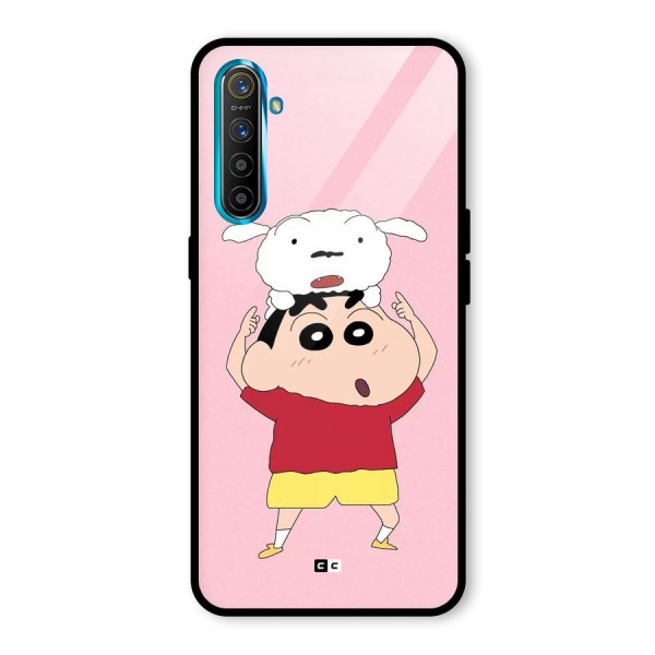 Cute Sheero Glass Back Case for Realme X2