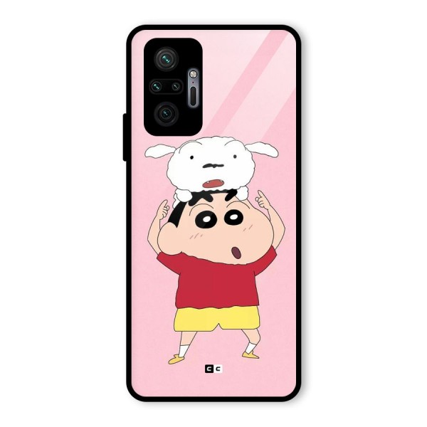 Cute Sheero Glass Back Case for Redmi Note 10 Pro Max