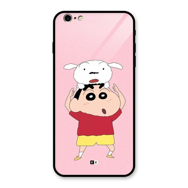 Cute Sheero Glass Back Case for iPhone 6 Plus 6S Plus