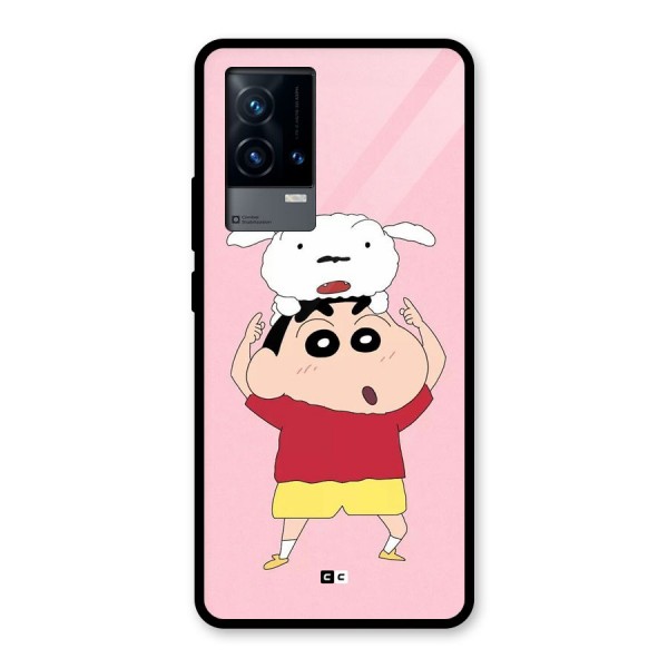 Cute Sheero Glass Back Case for iQOO 9 5G