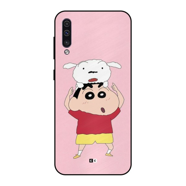 Cute Sheero Metal Back Case for Galaxy A30s
