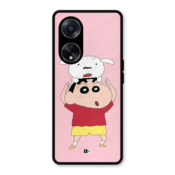 Cute Sheero Metal Back Case for Oppo F23