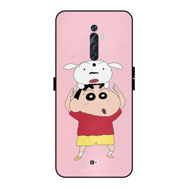 Cute Sheero Metal Back Case for Oppo Reno2 F