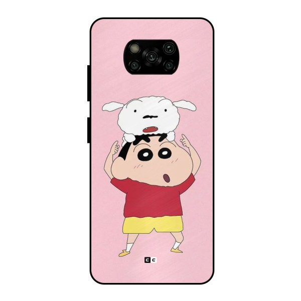 Cute Sheero Metal Back Case for Poco X3